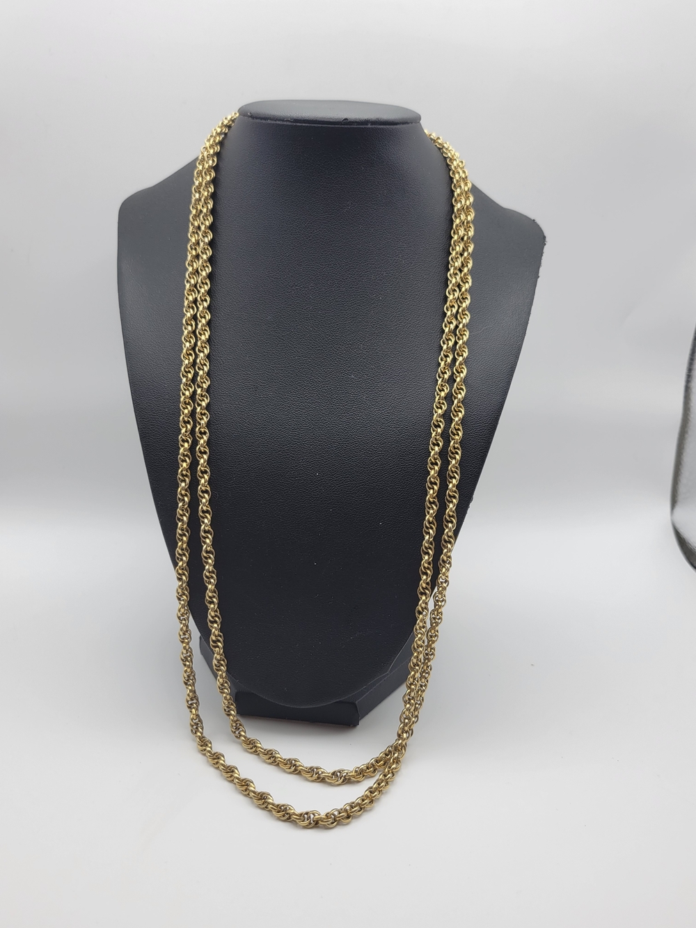 Gold-Tone Rope Chain Necklace Layered - Picture 2 of 6